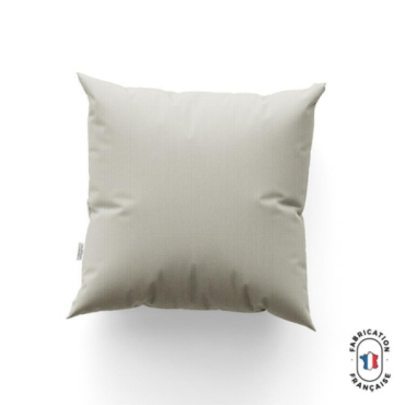 Coussin CAIPI en jacquard faux uni coloris Coquillage