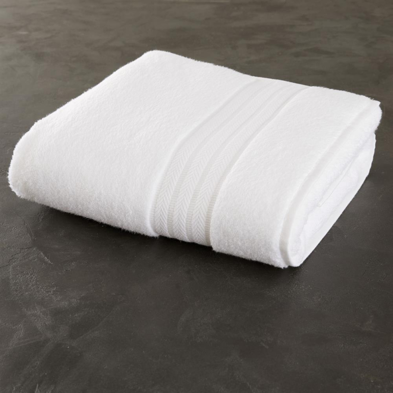 Maxi Drap de bain blanc Riviera 500 g - 100x150 cm