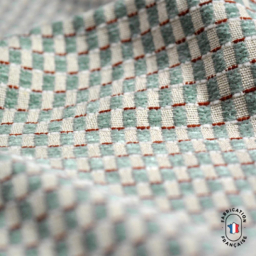 Rideau en velours à motifs