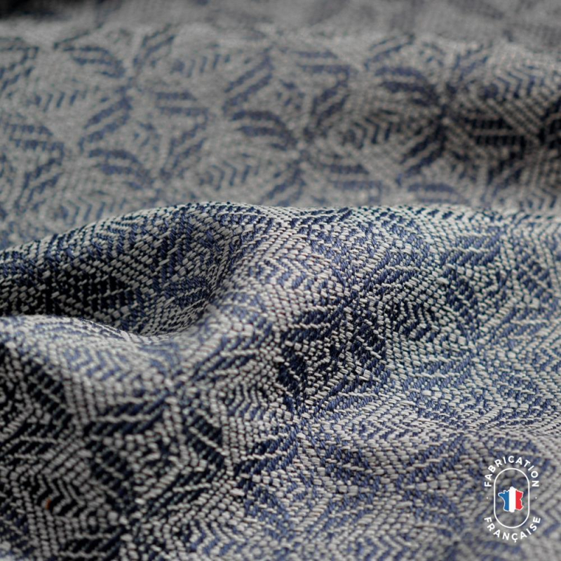 Coussin en jacquard à motifs fleuris