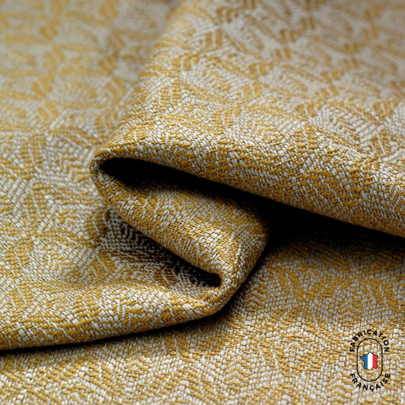 Rideau à motifs fleuris jacquard