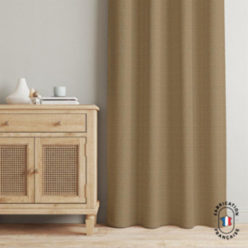 Rideau à motifs fleuris jacquard