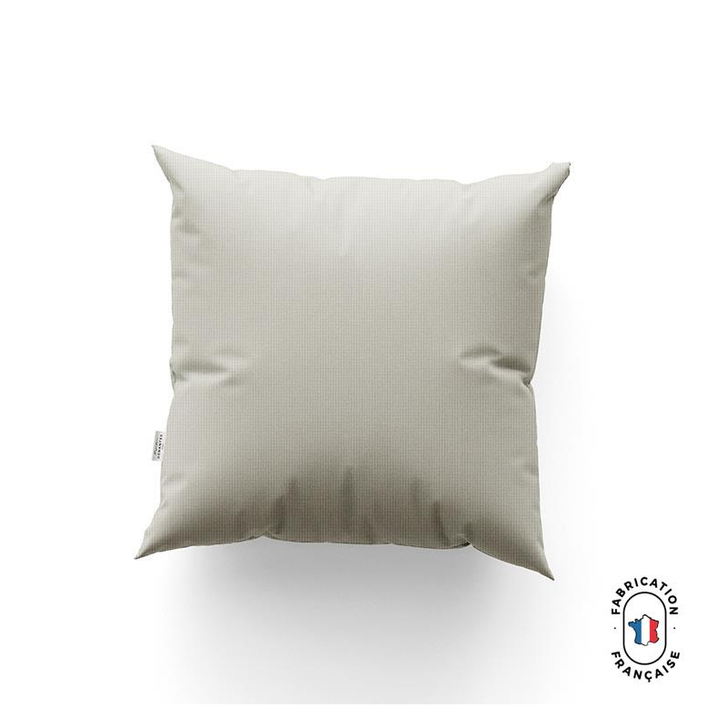 Coussin CAIPI en jacquard faux uni coloris Coquillage