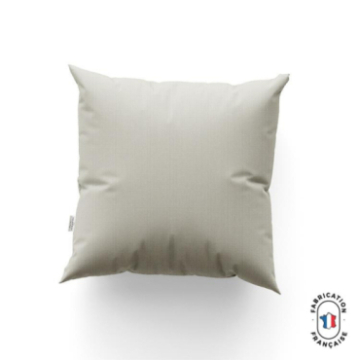 Coussin CAIPI en jacquard faux uni coloris Coquillage