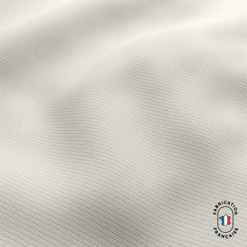 Zoom matière tissu CAIPI en jacquard faux uni coloris Coquillage