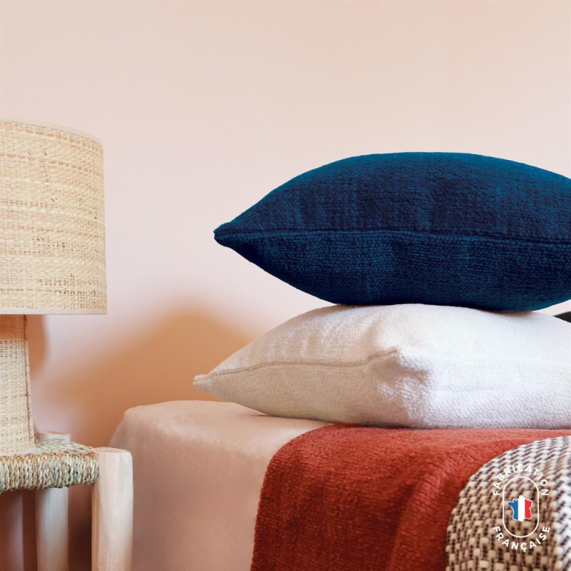 Coussin SALINE NC petite bouclette coloris Marine