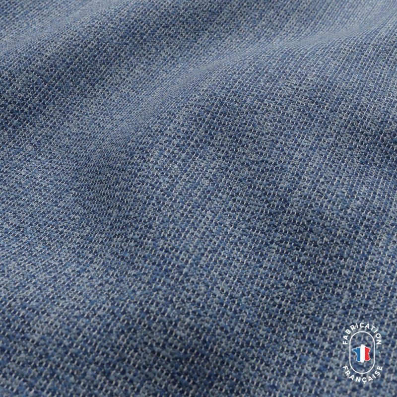 Zoom matière tissu MISTRAL petite bouclette coloris Horizon