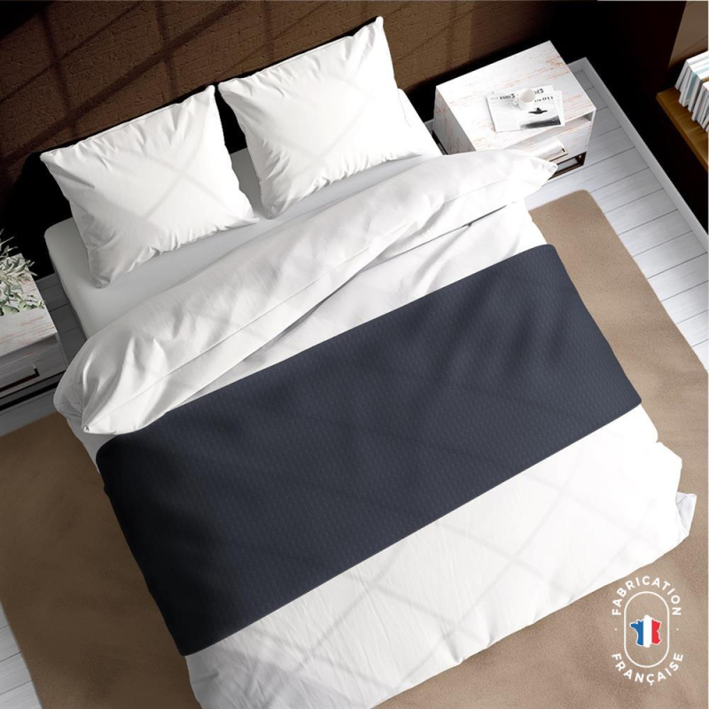 Chemin de lit Calvin coloris Anthracite zoom