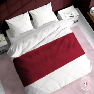 Chemin de lit Dolly coloris Cerise