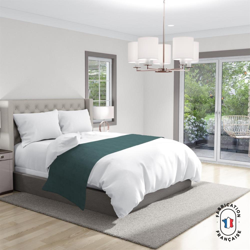 Chemin de lit Elvis coloris Céladon