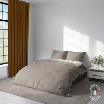 Rideau Elvis coloris Sienne chambre