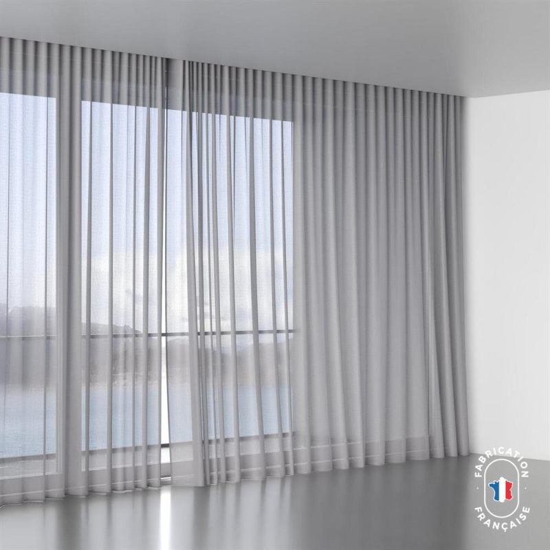 Tissu Jaba coloris Silver échelle