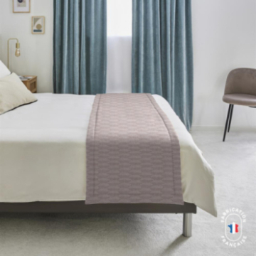 Chemin de lit jacquard géométrique Hadel