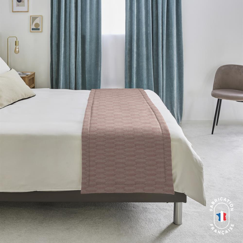 Chemin de lit jacquard géométrique Hadel