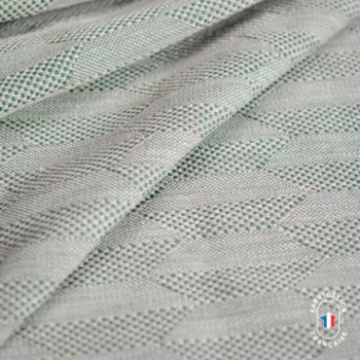 Chemin de lit jacquard géométrique Hadel