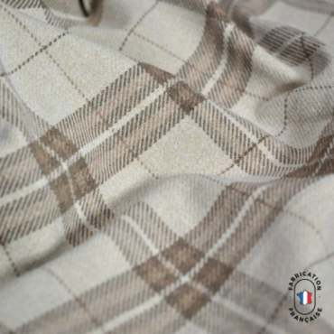 Rideau en velours à motifs