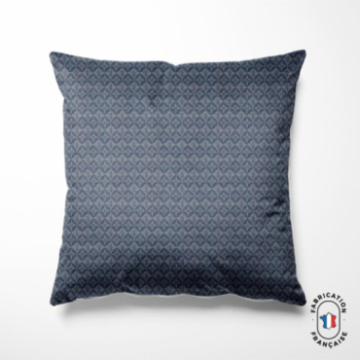 Coussin en jacquard à motifs fleuris