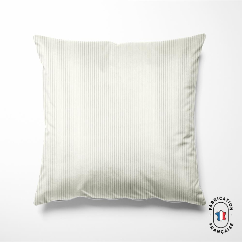 Coussin en velours côtelé