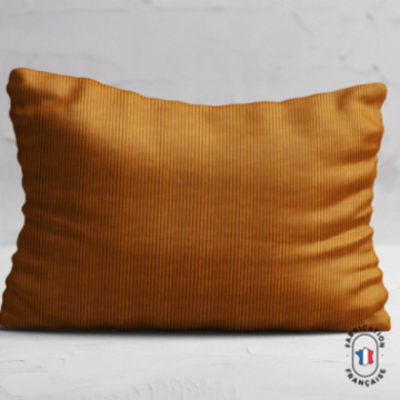 Coussin en velours côtelé