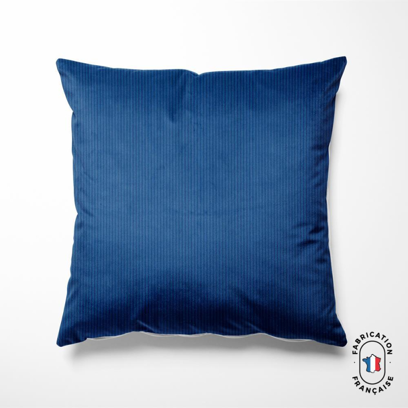 Coussin en velours côtelé