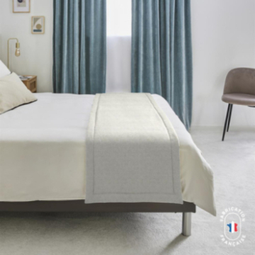 Chemin de lit en velours chenillé horace