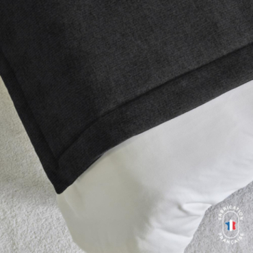 Chemin de lit en velours texturé