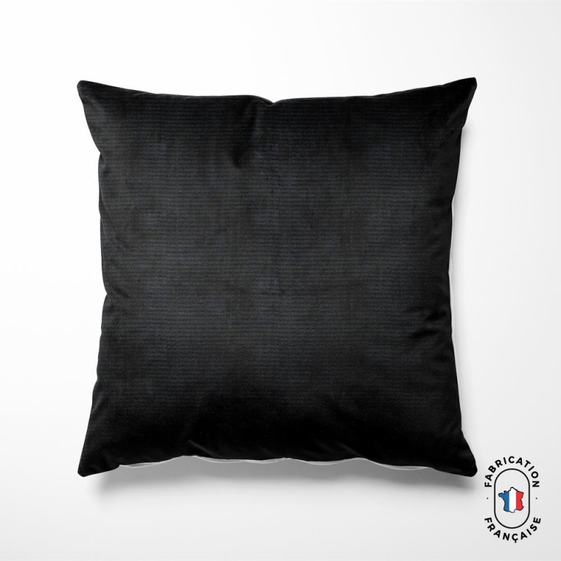 Coussin en velours texturé