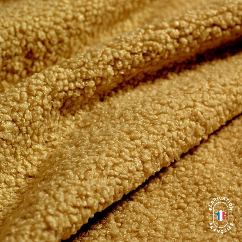 Chemin de lit en tissu mouton