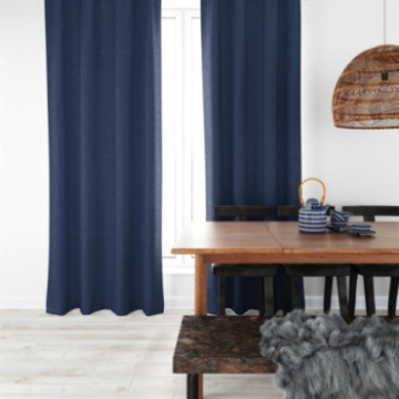 Rideau SALINE NC petite bouclette coloris Marine