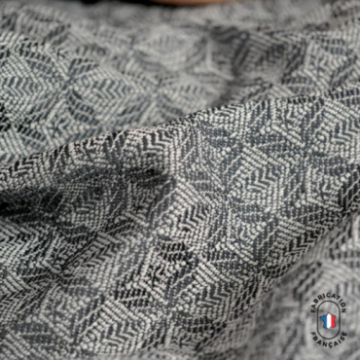 Rideau à motifs fleuris jacquard