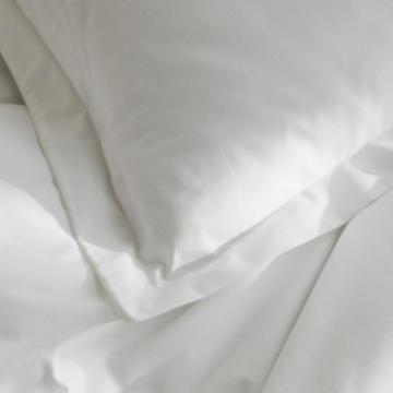 2 taies blanches 50x75 cm percale de coton Hemera zoom