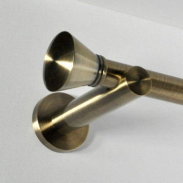 Tringle tube embout rond bronze vieilli Jaen