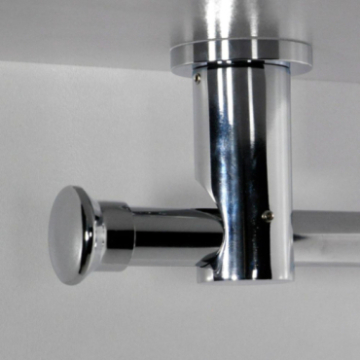 Tringle tube embout rond Chrome Bouchon