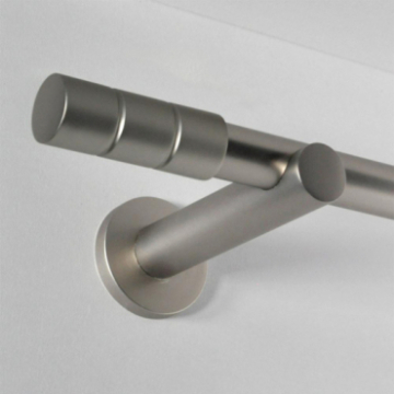 Tringle tube embout long Nickel mat Cadiz