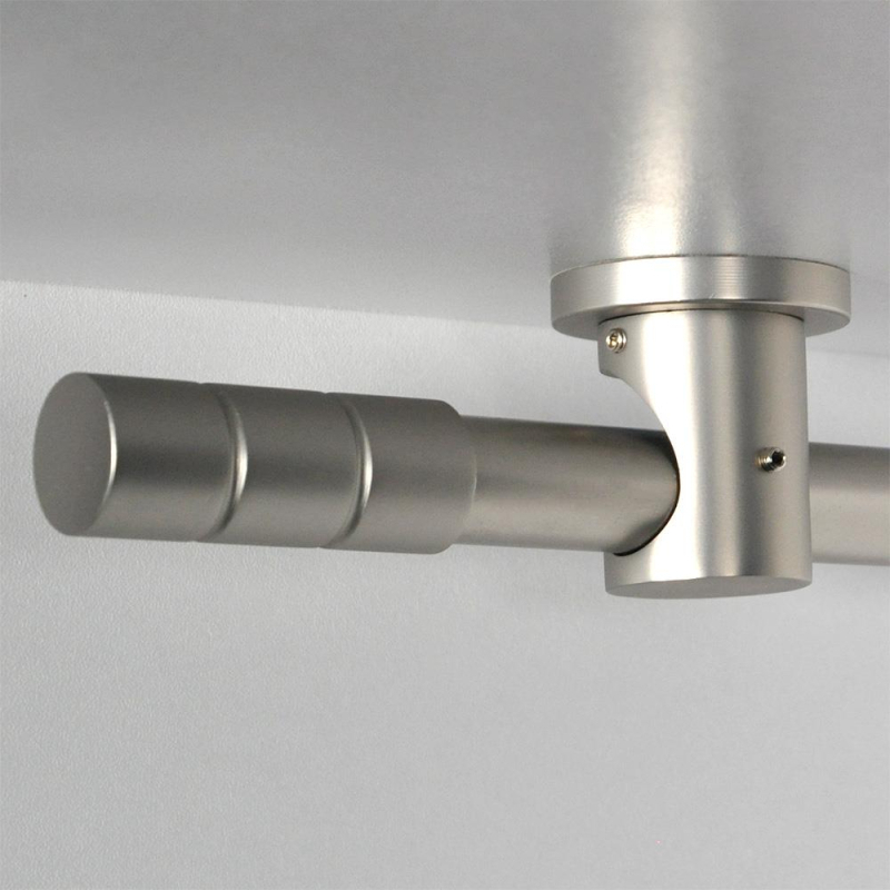 Tringle tube embout long Nickel mat Cadiz