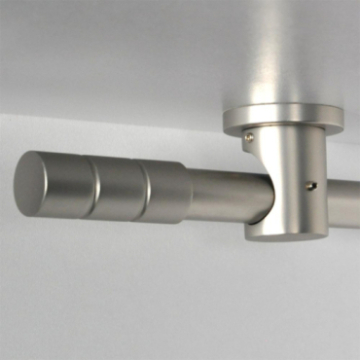Tringle tube embout long Nickel mat Cadiz