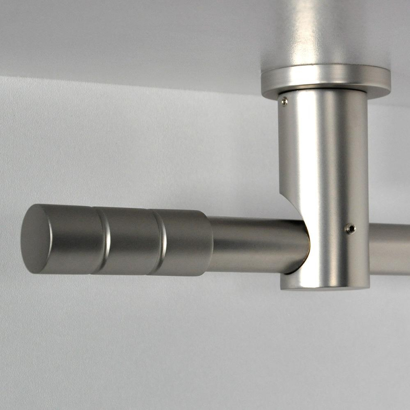 Tringle tube embout long Nickel mat Cadiz