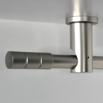 Tringle tube embout long Nickel mat Cadiz