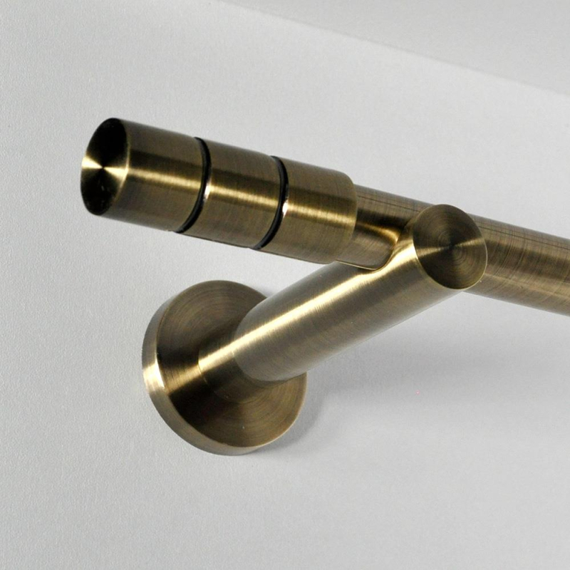 Tringle tube embout long Bronze Vieilli Cadiz