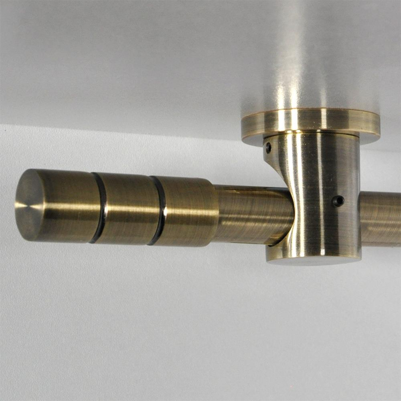 Tringle tube embout long Bronze Vieilli Cadiz