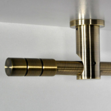 Tringle tube embout long Bronze Vieilli Cadiz