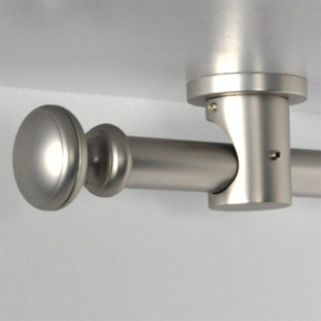 Tringle tube embout rond Nickel Mat Regency