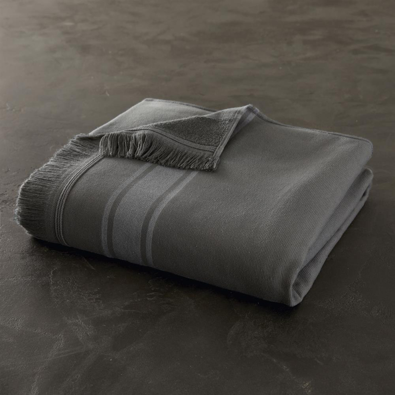 Fouta gris 90x200 cm