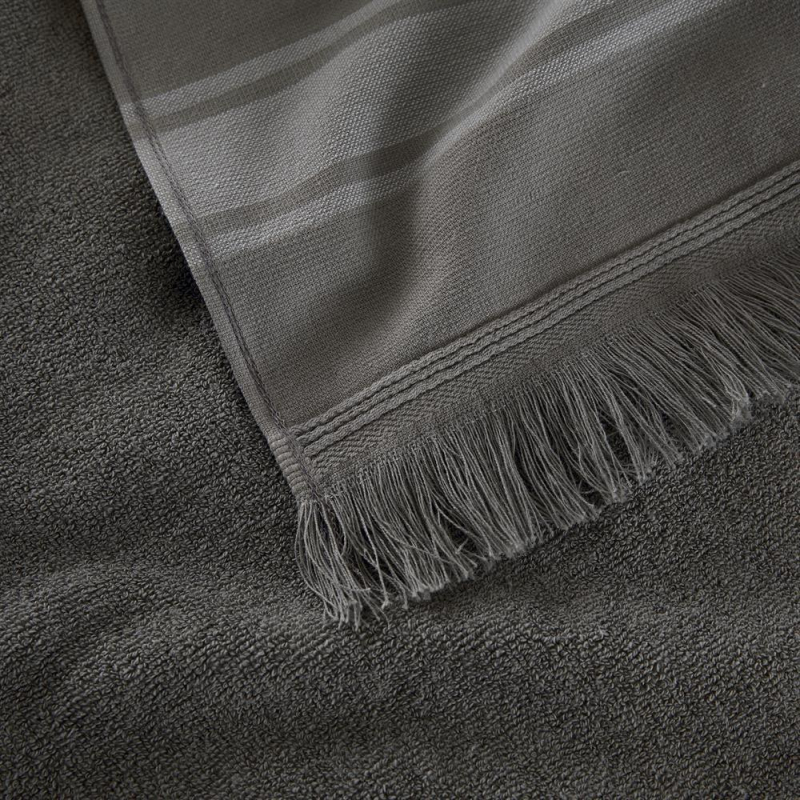Fouta gris 90x200 cm