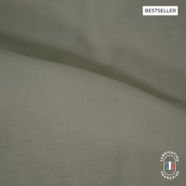 Voilage effet lin coloris naturel sur mesure ILLAPA col. Mastic