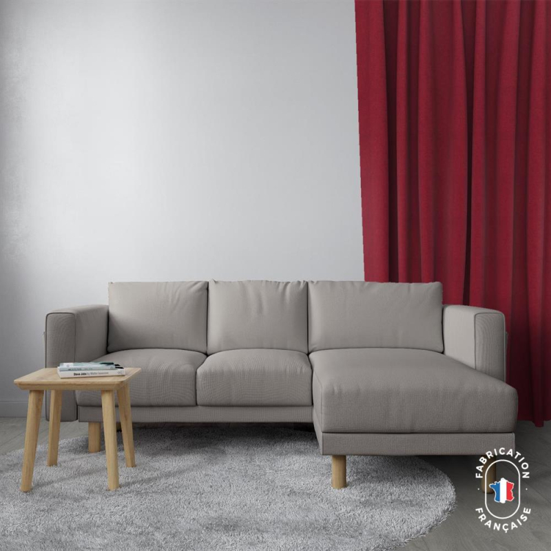 Rideau Dolly coloris Cerise salon