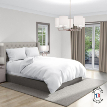 Rideaux occultants Moon coloris Argile chambre