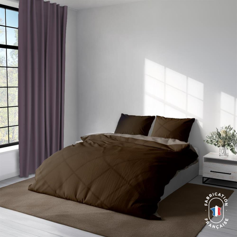 Rideau occultant Moon coloris Lilas chambre