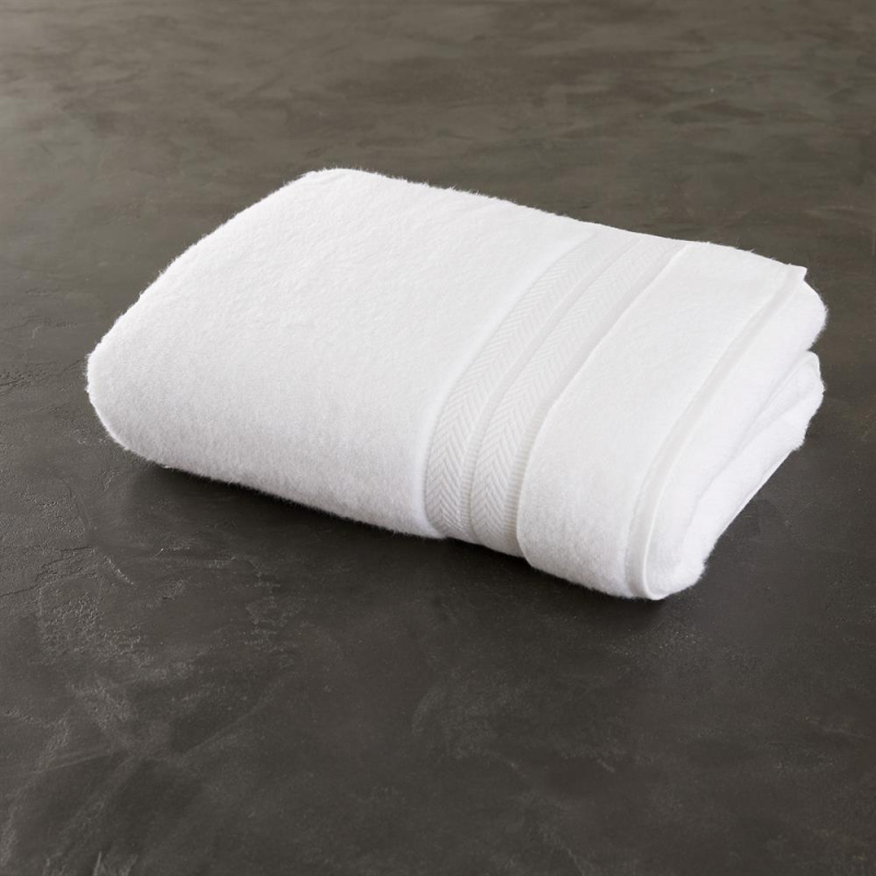 Drap de bain blanc Riviera 500 g - 70x140 cm