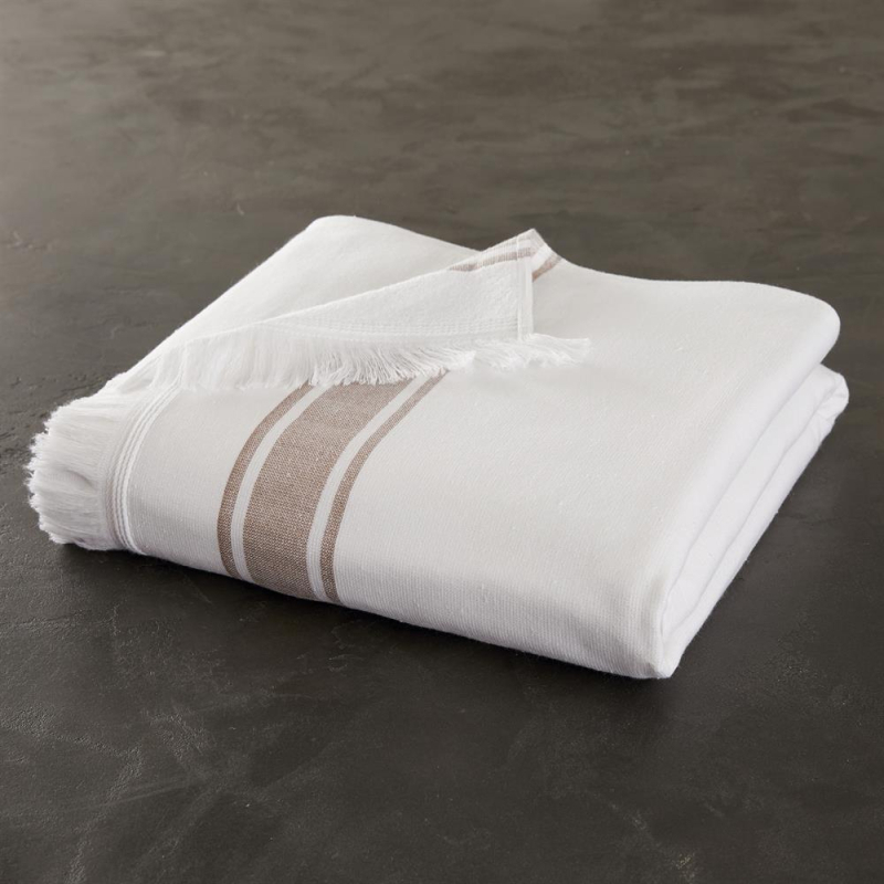 Fouta blanc 90x200 cm